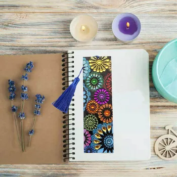 

Diamond Painting Bookmark DIY Special Shaped Diamond Art Tassel Book Marks Diamond Embroidery Cross Stitch