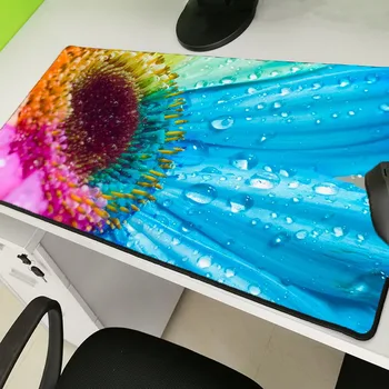 

Yuzuoand HD Flower Pattern Natural Rubber Anti-Slip Rubber Mousepad Laptop Mousepad Speed Keyboard Pc Mouse Pad Large Size