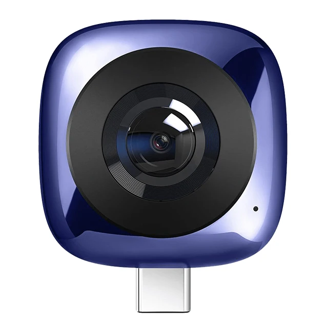 Blue Original Huawei 360 Panoramic camera Lens Envizion Hd 3D live motion camera 360 degree wide Angle Android Mobile Phone External - Colour: Blue