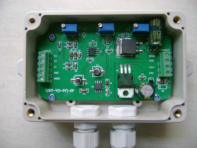 

Pressure Load Cell Signal Amplifier 0-5V.0-10V4-20MA Current Voltage Transmitter PLC 12/24V