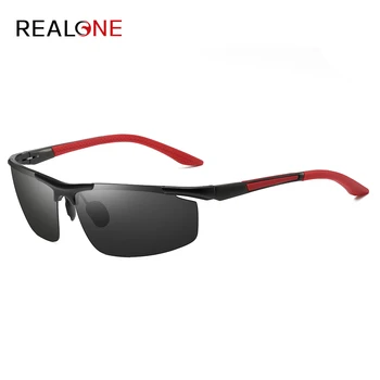 

Men's Colorful Polarized Sunglasses Driving Mirror Aluminum Magnesium Spring Half Frame Windproof And Dustproof Sports Glasses