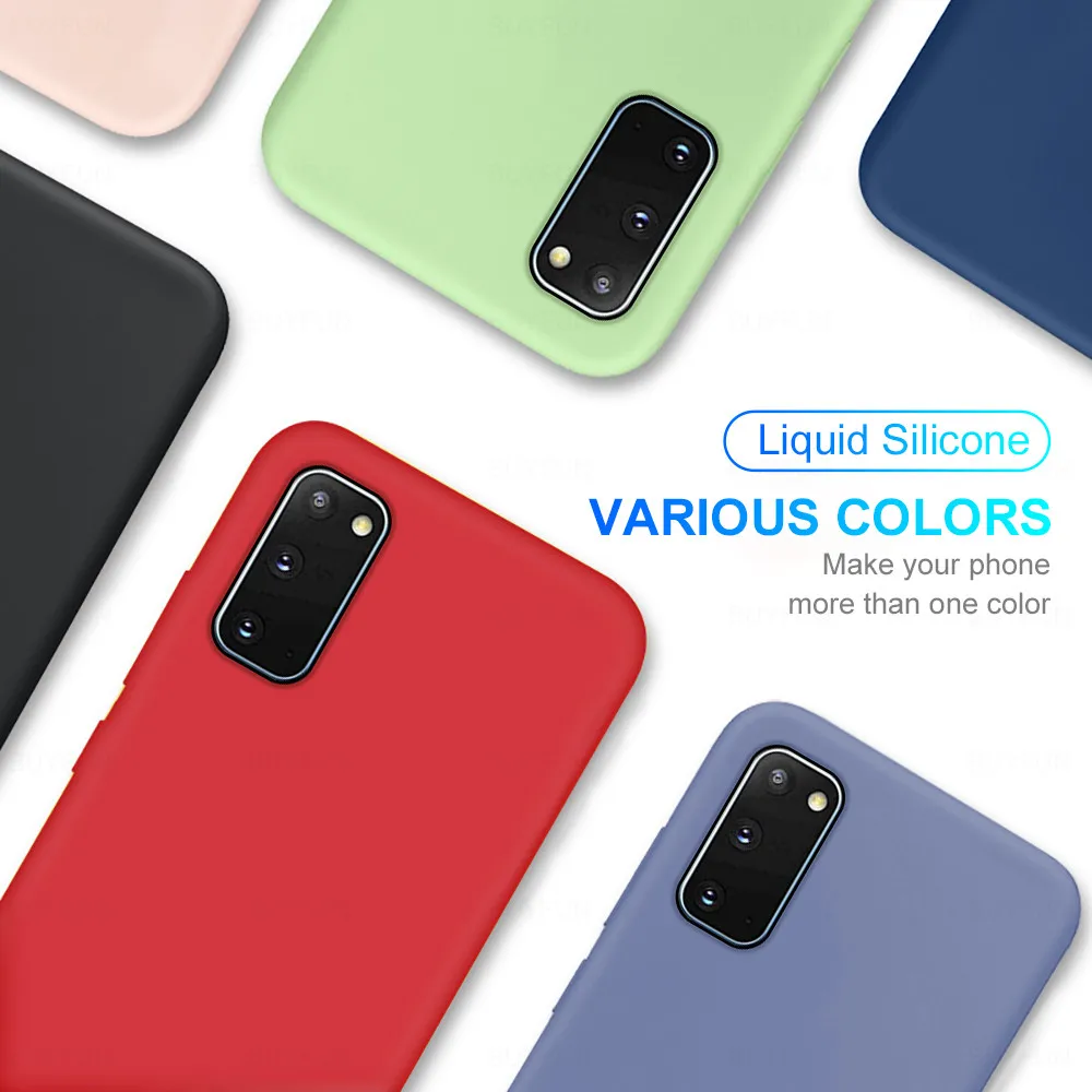 Silicone Phone Case For Samsung Galaxy S20 Fe 5g Candy Colour_voghion.com