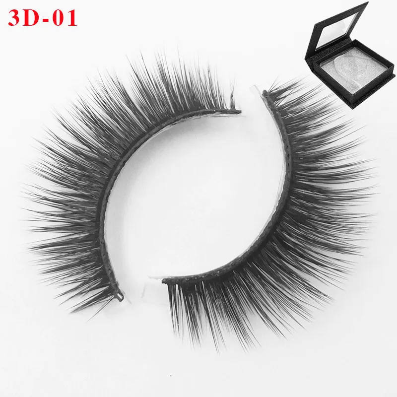 3D-01 Iflovedekd 3d ресницы от поставщика, индивидуальные ресницы ручной работы, мягкое наращивание ресниц с упаковкой коробок для ресниц - Цвет: 3D-01