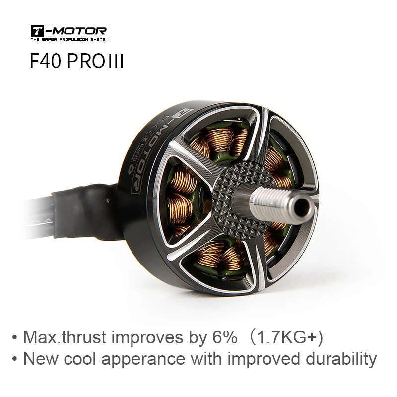 

4PCS T-motor F40 PRO III KV1600 KV2400 KV2600 V3 Grey Brushless Motor For FPV Racing Drone Quadcopter