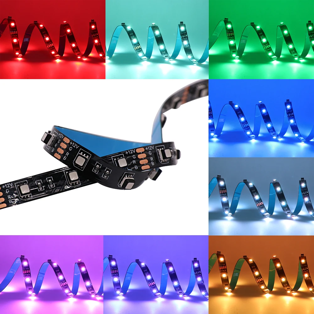 DC 12V RGB LED Strip Waterproof 3535 PCB width 8mm 60LEDs/m 120LEDs/m  Indoor Lighting LED Light Strip