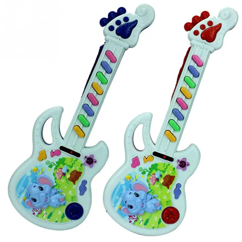

Moonbiffy Kids Play Baby Acoustic Plastic Elephant Music Keyboard Guitar Musical Instrument Baby Toy Gift Color Send By Random