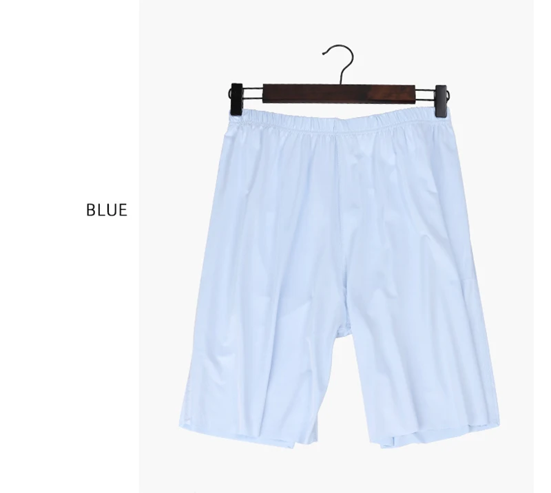 Ice Silk Cool Summer Men Sleepwear Shorts Sexy Underwear Nightwear Comfortable Elastic Loose Casual Man Sleep Bottoms Homewear