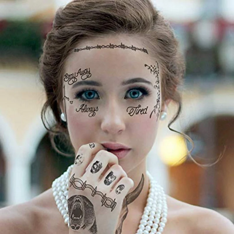 

Halloween Series Do Not Fade Waterproof Temporary Scar Fake Tattoos Kids Colorful Stickers Eco-Friendly Chinese Tattoo Stickers