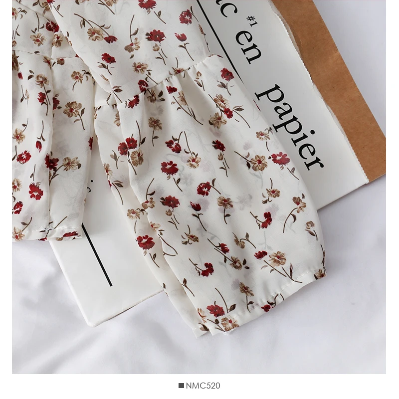 HELIAR Women Flower Printed 2020 Summer Blouse Women Buttoned Up Blouse For Women Casual Long Sleeve Blouse For Women