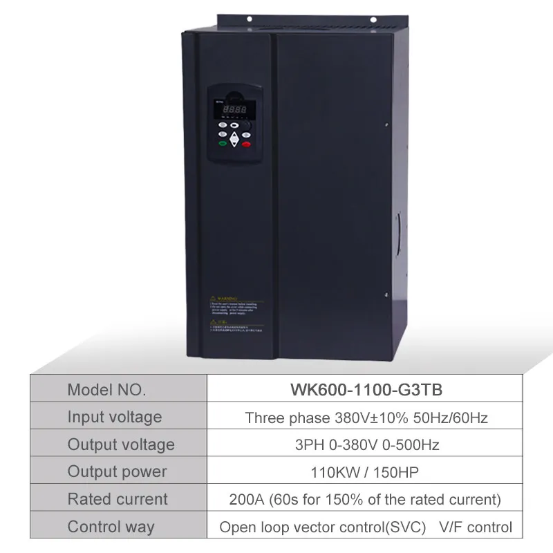 110kw WK600 Векторный Преобразователь частоты управления 55kw/75kw/93kw/110kw трехфазный 380V инвертор переменной частоты для двигателя VFD - Цвет: 110kw