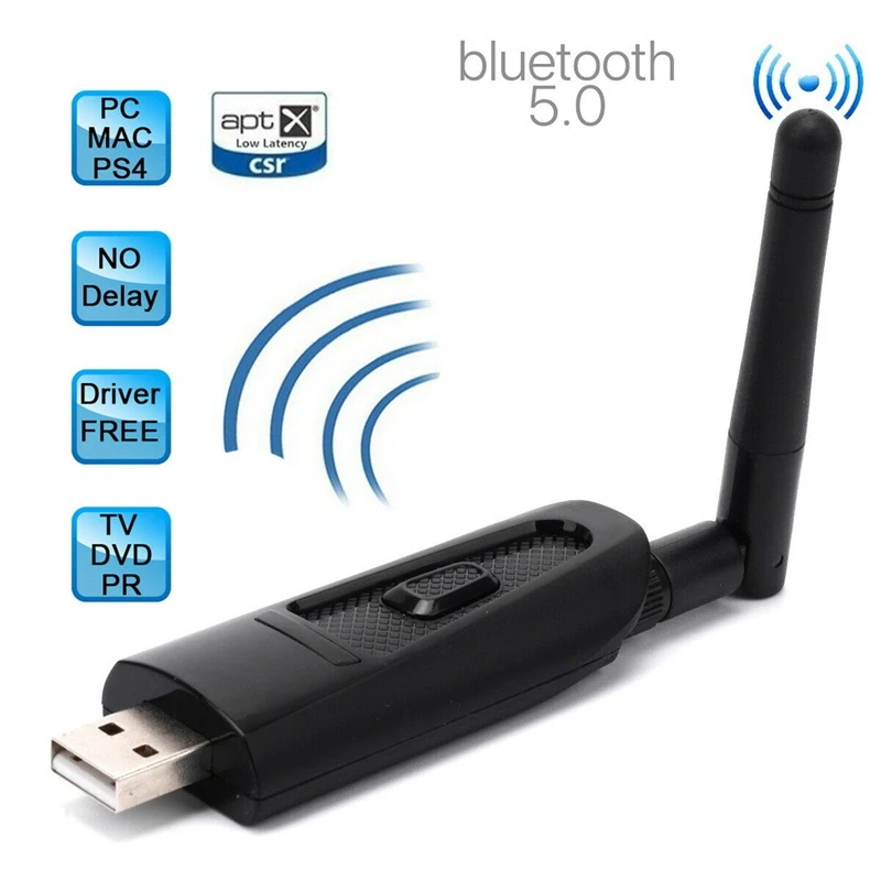 JABS Bluetooth 5,0 USB аудио передатчик APTX LL 3,5 мм AUX RCA беспроводной адаптер для PS4 PC tv