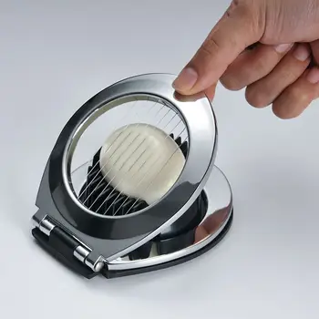 

Multifunctional Thickening Egg Cutter Stainless Steel Wire Blade Plastic Base Fancy Egg Separator Kitchen Accessories