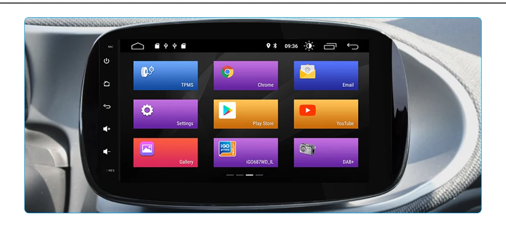 Ips Двойной 2 din Android 9,0 автомобильный Радио мультимедийный плеер для Mercedes/Benz Smart Fortwo gps Навигация Аудио JBL