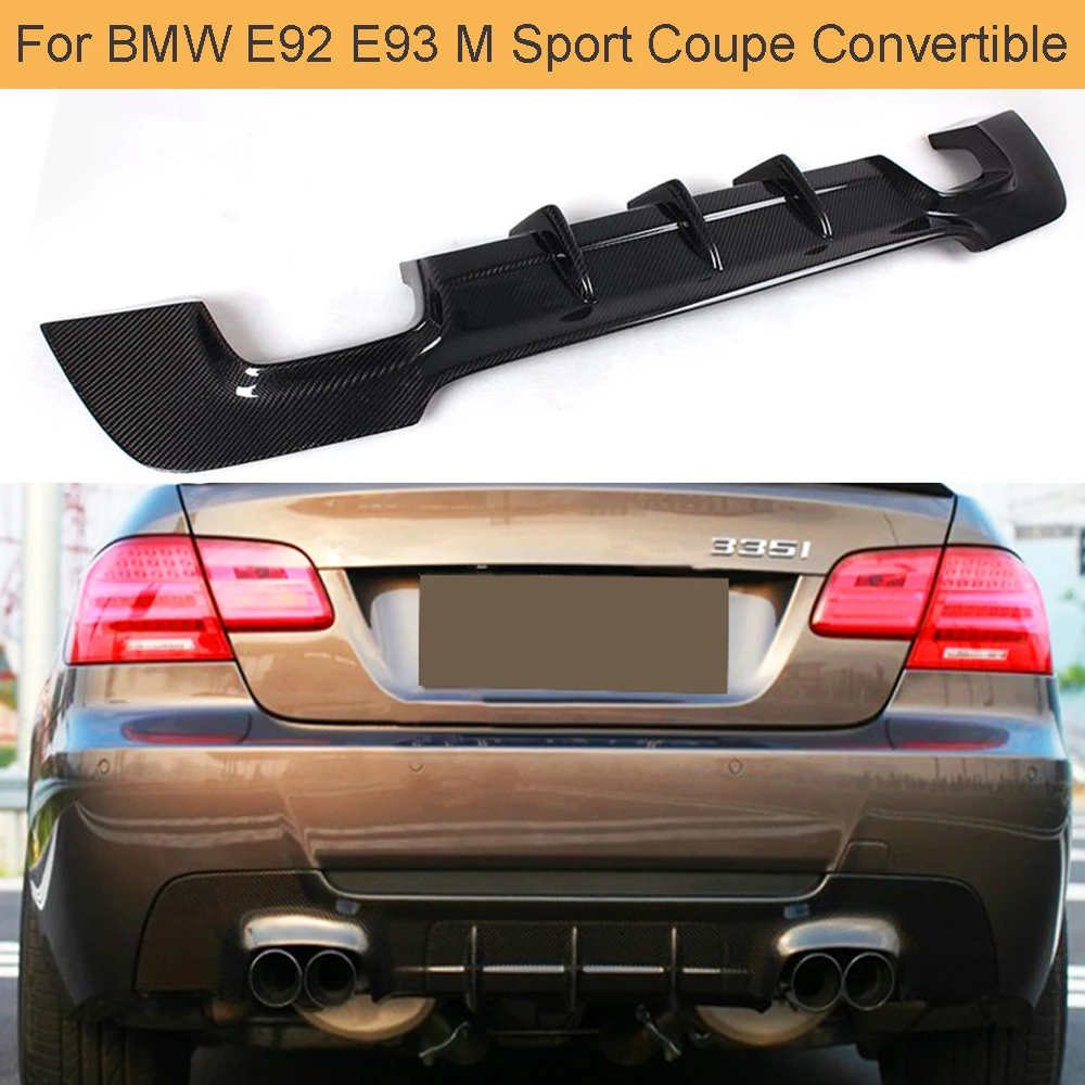 Pour BMW 3-Series E90 E92 2005~12 Carbone Fibre Noir Panneau Housse Bord