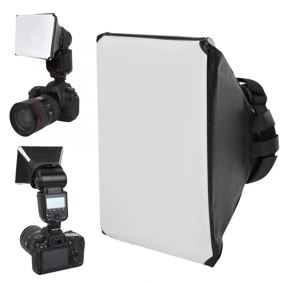 Cámara Flash de luz Lámpara Caja suave Difusor de tela para cámaras SLR MiniFES 