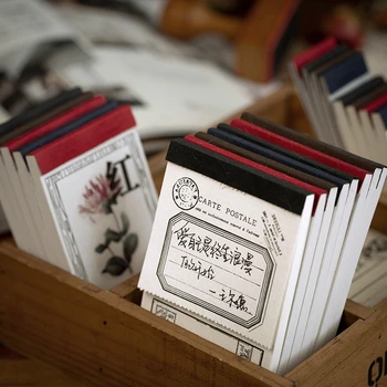 

JIANWU 120 sheets Museum multi function note set series Retro Mushroom Memo Pad Journal School Supplies no stickiness