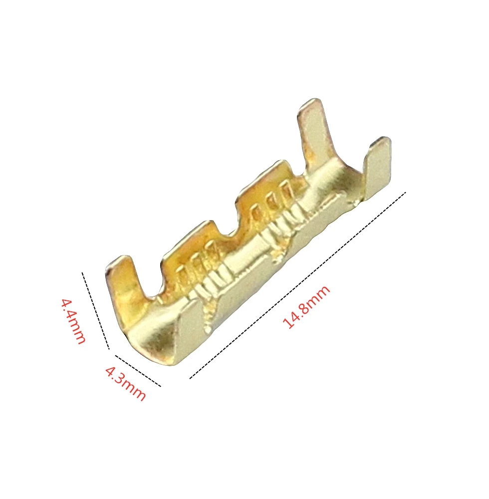 50pcs/100pcs 453 U-shaped terminal tab cold inserts connectors cold terminal small teeth fascia terminal,0.3-1.5mm2