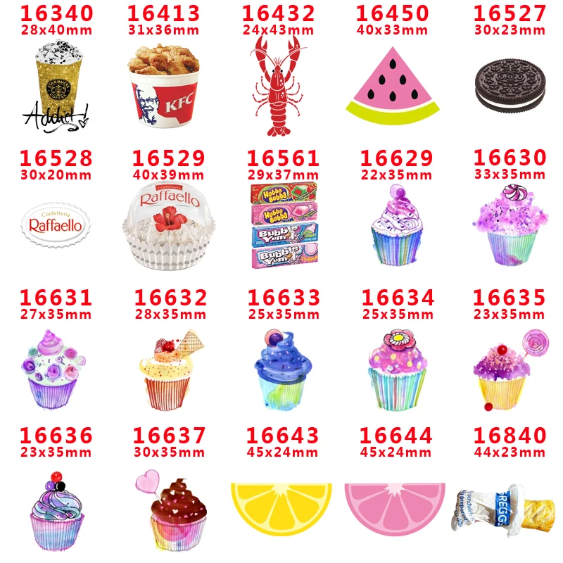 

Free shipping 30 pcs planar resin cartoon resin pr16340