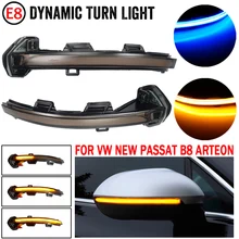 2 pçs carro dinâmico led turn signal light espelho retrovisor indicador blinker para vw passat b8 arteon 2015 2016 2017 2018 2019