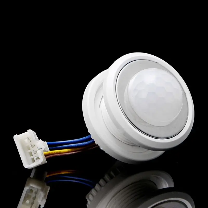 40mm LED PIR Detector Infrared Motion Sensor Switch with Time Delay Adjustable Drop Shipping Support