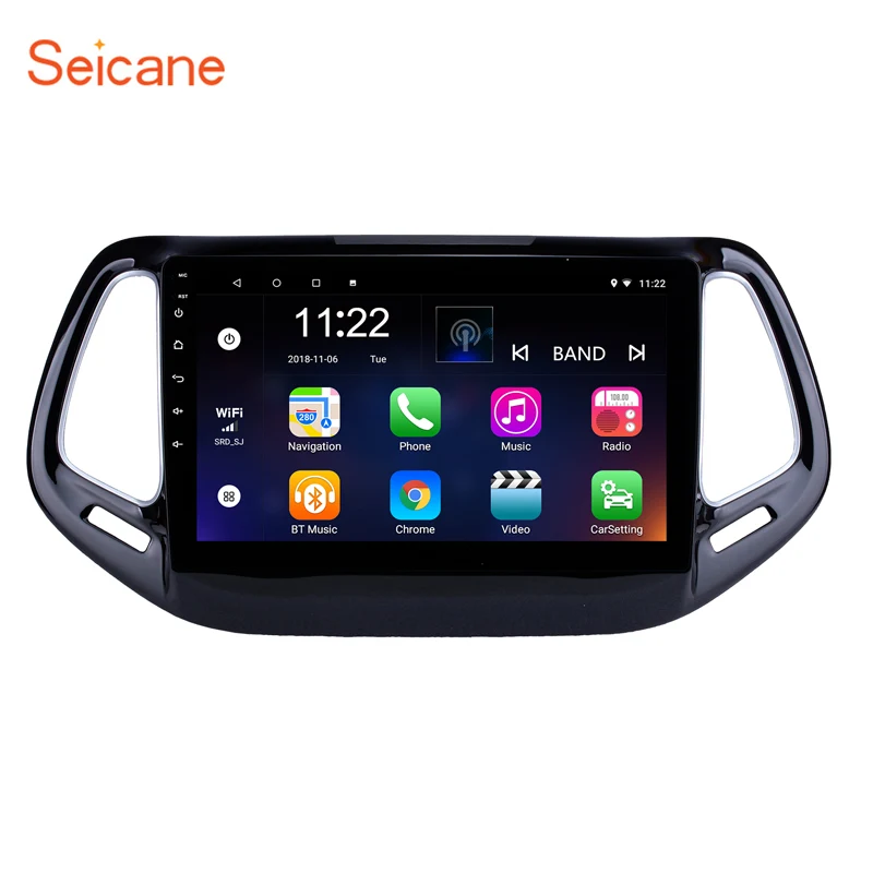 Seicane ram 2GB автомобильное радио gps навигация головное устройство Android 10,0 10,1 дюймов для 2017 джип компас поддержка DAB + DVR USB Seicane ram 2GB автомобильное радио gps навигация головное устройство Android 10,0 10,1 дюймов для 2017 джип компас поддержка DAB + DVR USB
