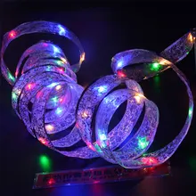 2 шт. 4 м 4 светодиодный s ленточный светодиодный светильник из медной проволоки на день рождения, Рождество, Год, Подарочная коробка, светодиодный декоративный светильник для праздника
