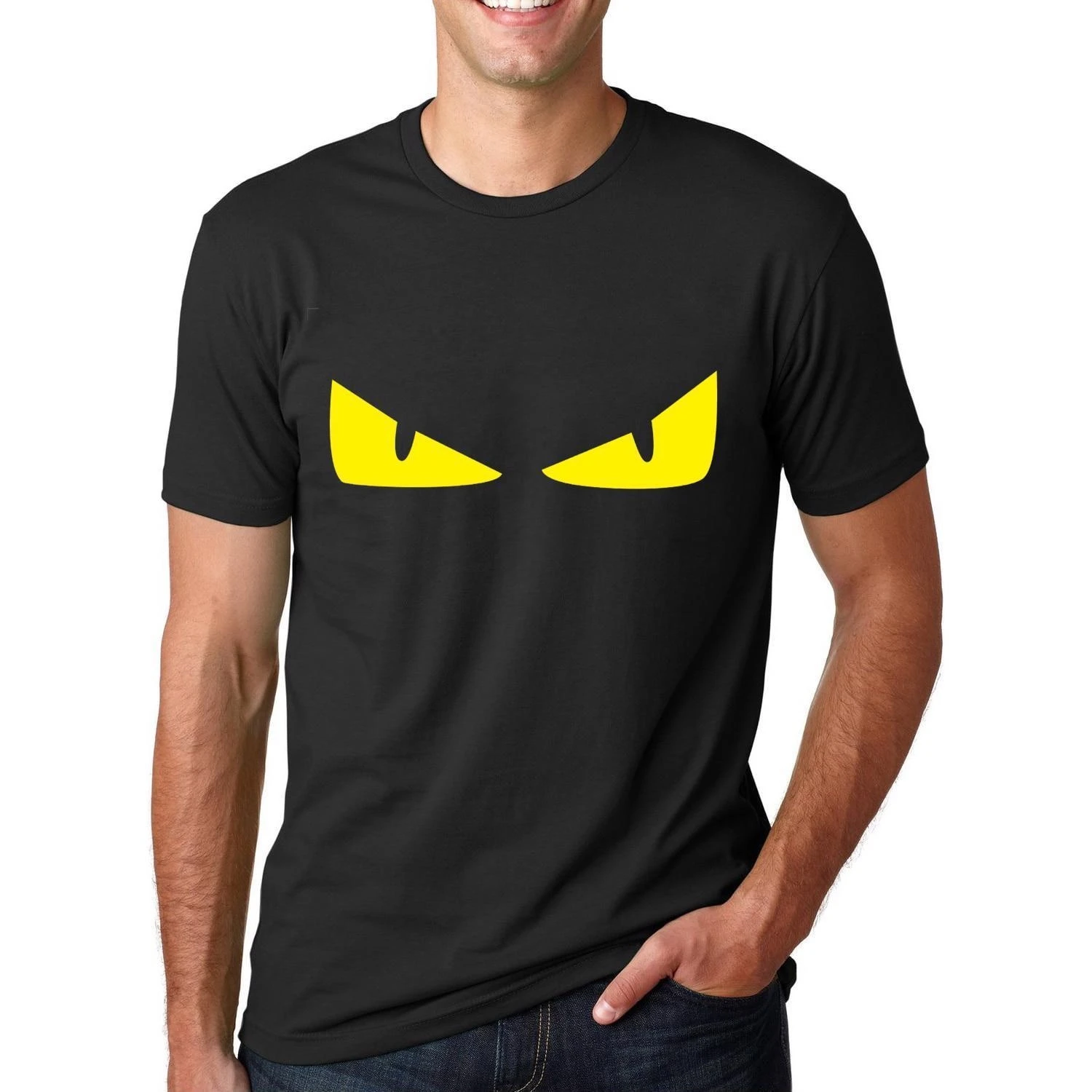 T shirt yeux jaune Clearance