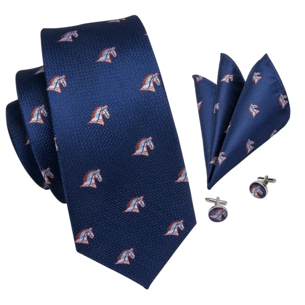 Hi-Tie Шелковый мужской галстук, набор, новинка, дизайнерский галстук в виде животного, рыбы, акулы,, модные вечерние, свадебные галстуки, набор, зеленые, голубые галстуки