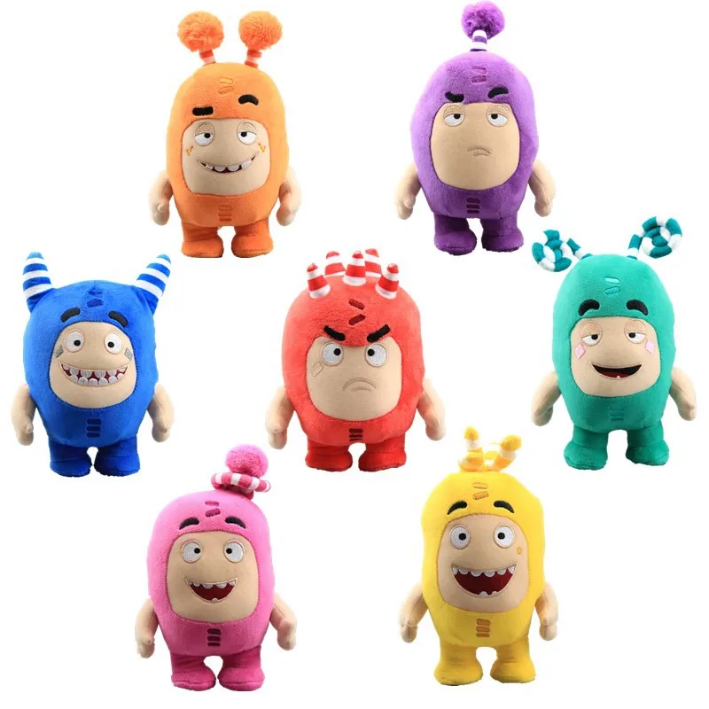 1 шт. 18 см Oddbods плюшевые игрушки куклы Oddbods Newt Buuble Pogo Zee Jeff предохранитель Слик плюшевые мягкие с наполнением игрушки для Дети Детские подарки