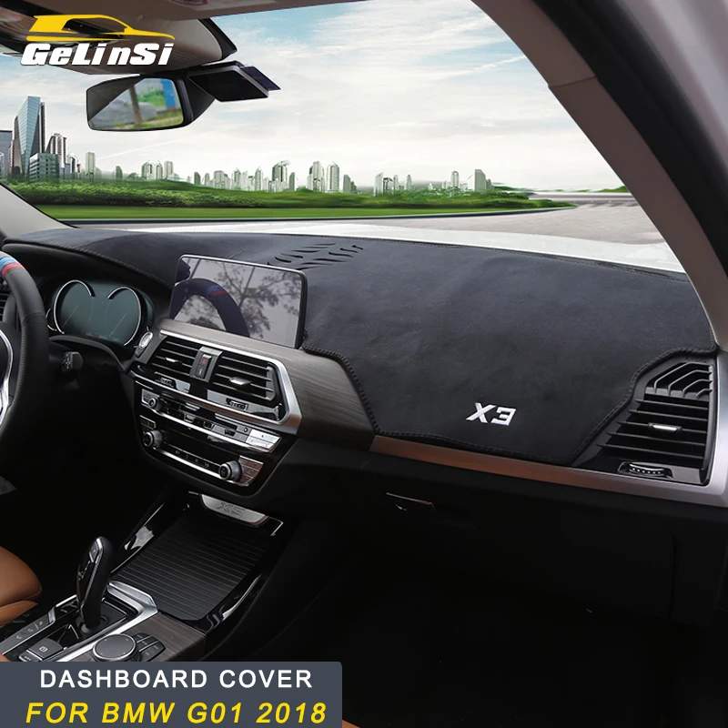 

Gelinsi For 2018 BMW X3 G01 Car Styling Dashboard Cover Sunshade Anti-Slip Mat Pad Cushion Cover Carpet Interior Accessories
