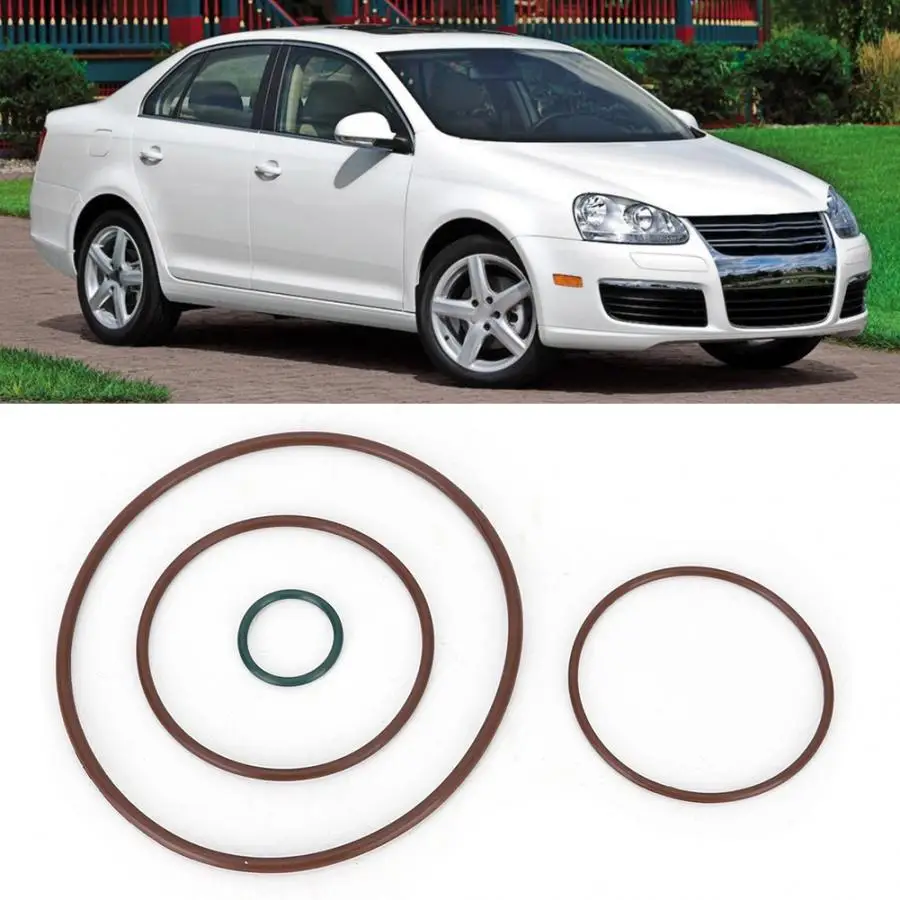 O Ring Seal Set Car Vacuum Pump Seal Gasket Kit O Rings Set 06D145100H Fit for GLI 2005-2008.5 2.0t FSI Seal O Rings Car Accessories