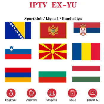 

Eastern Europe IPTV EXYU M3u Abonnement IPTV XXX HBO Sport Klub PINK for Smart TV Android 10 Xtream m3u H96 MAx X96 Enigma2 MAGs