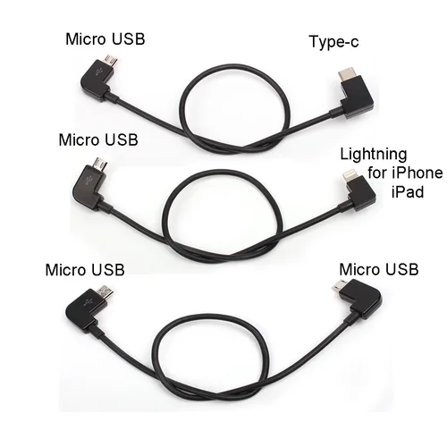 데이터 케이블 OTG 원격 컨트롤러-전화 태블릿 커넥터 마이크로 USB 유형 C IOS 확장 DJI Mavic Mini/MINI SE/Pro/Mavic 2 용 2