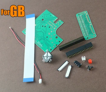 

For Nintendo Game Boy DMG-01 6 Button PCB Controller Board Common Ground with glass screen lens For Gamboy Zero Raspberry Pi GBZ