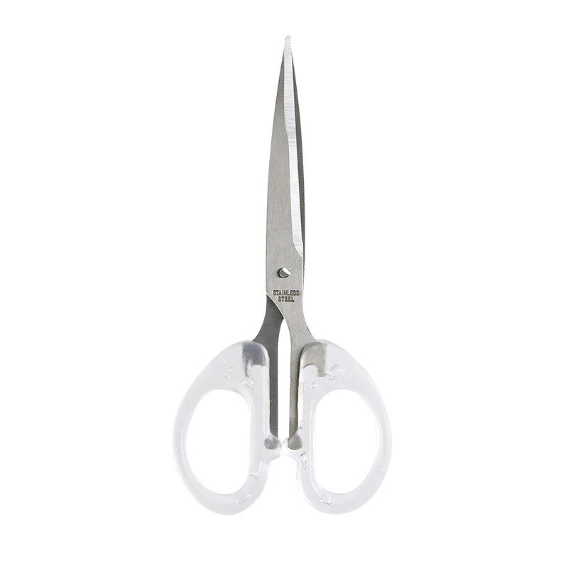 Cute Kawaii Clear Acrylic Silver Scissors School Office Scissors