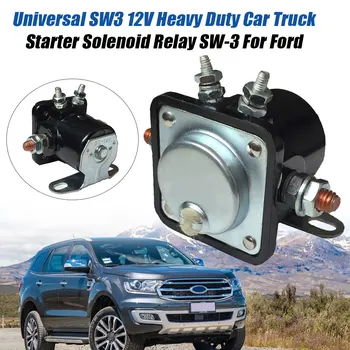 

SW-3 Heavy Duty Car Truck Starter Solenoid Relay 4 Terminal Replacement Starter Electromagnetic Relay For Ford 12V