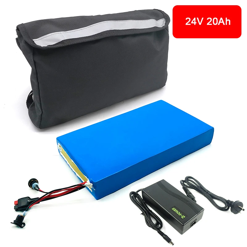 EJOYQI электрическая батарея для инвалидных колясок 24 В 12.8Ah 20Ah батарея Ebike велосипедная литиевая батарея с зарядным устройством - Цвет: 24V20AH  With Bag