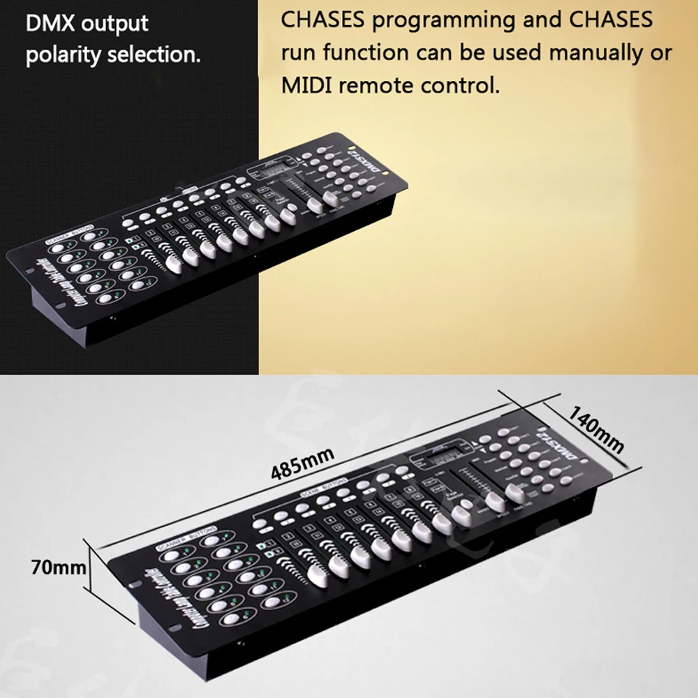 

Hot 192 DMX Controller DJ Equipment DMX 512 Console Stage Lighting For LED Par Moving Spotlights DJ Controlle