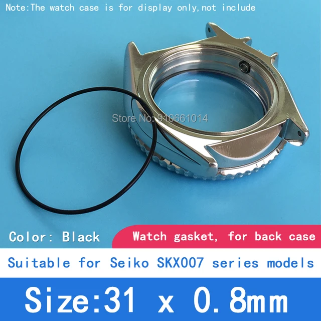 Black White Watch Gasket For Skx007 009 075 Watch Case Back And Front Watch  Crystal Gasket Plastic Washer Parts For Seiko Brand - Repair Tools & Kits -  AliExpress