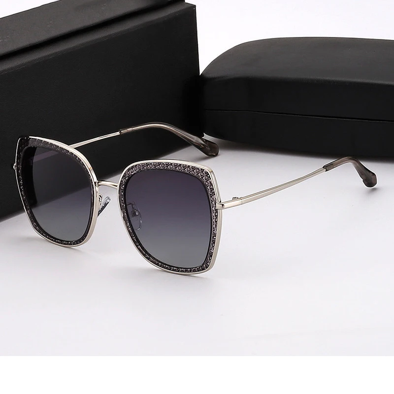 Брендовые дизайнерские поляризованные в форме кошачего Глаза Солнцезащитные очки женские 2019 винтажные Роскошные негабаритные