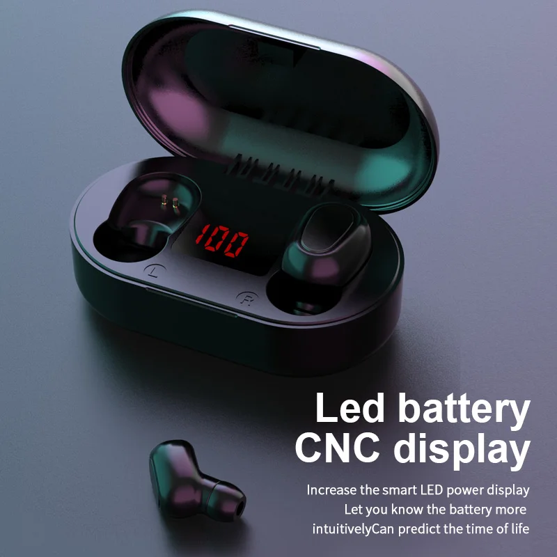 TWS Bluetooth Earphone With Microphone Wireless Bluetooth Earbuds Earphones Waterproof Noise Cancelling Headsets