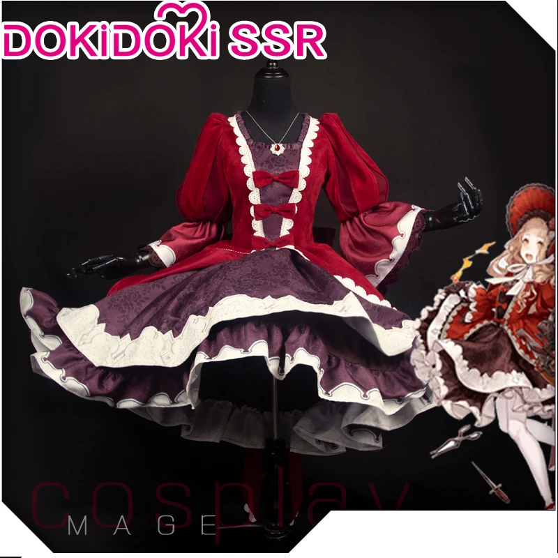 DokiDoki-SSR Anime Game SINoALICE Cosplay Costume Little red riding hood Red | Тематическая одежда и униформа