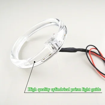 

LED Car lights Guide Angel Eyes Halo Rings Headlight Decor Vehicle 2pcs