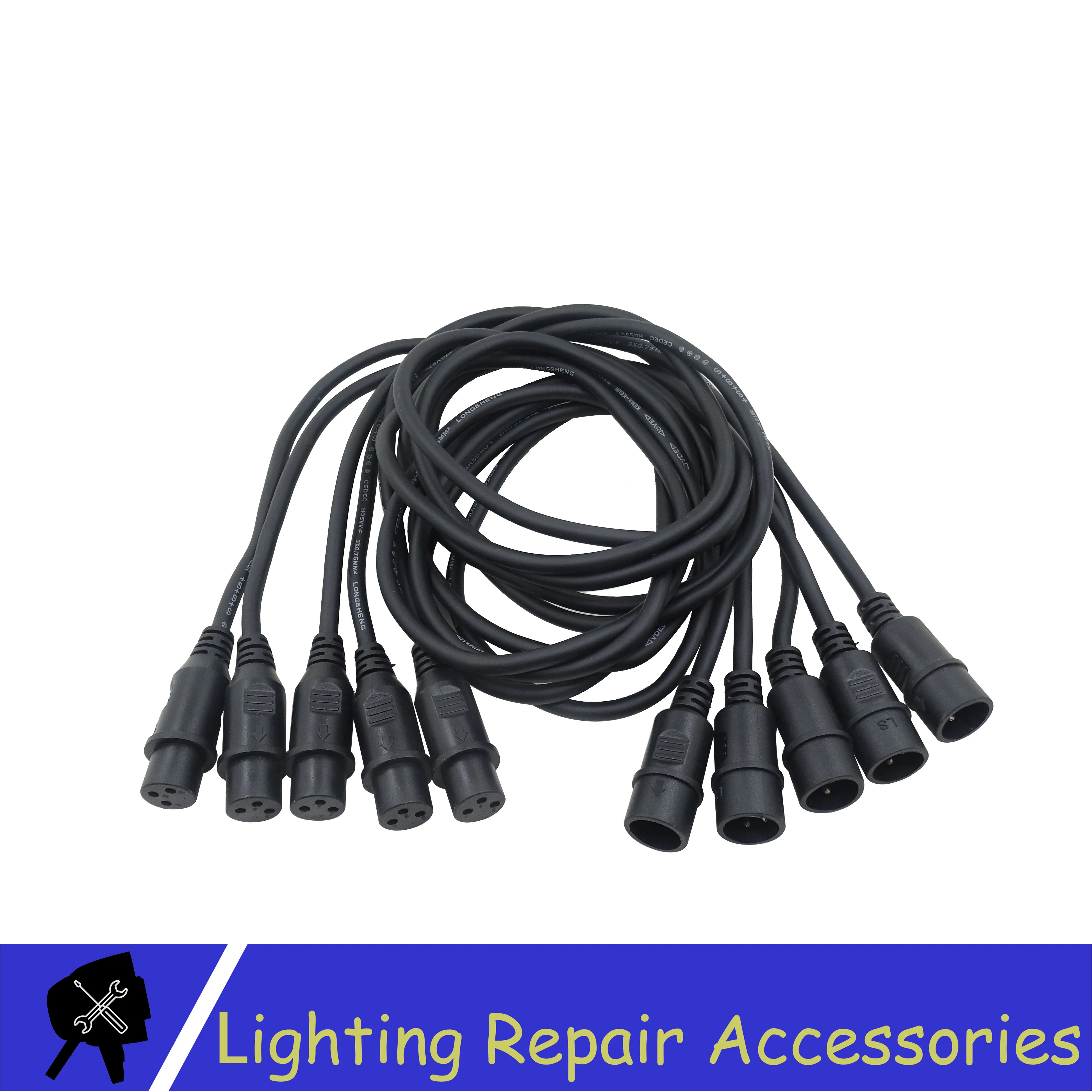 5 шт./лот DMX кабель XLR 1,2 м 1,5 м 3pin сигнальная линия соединение экранированный XLR кабель для мужчин и женщин для Led Par свет движущаяся головка