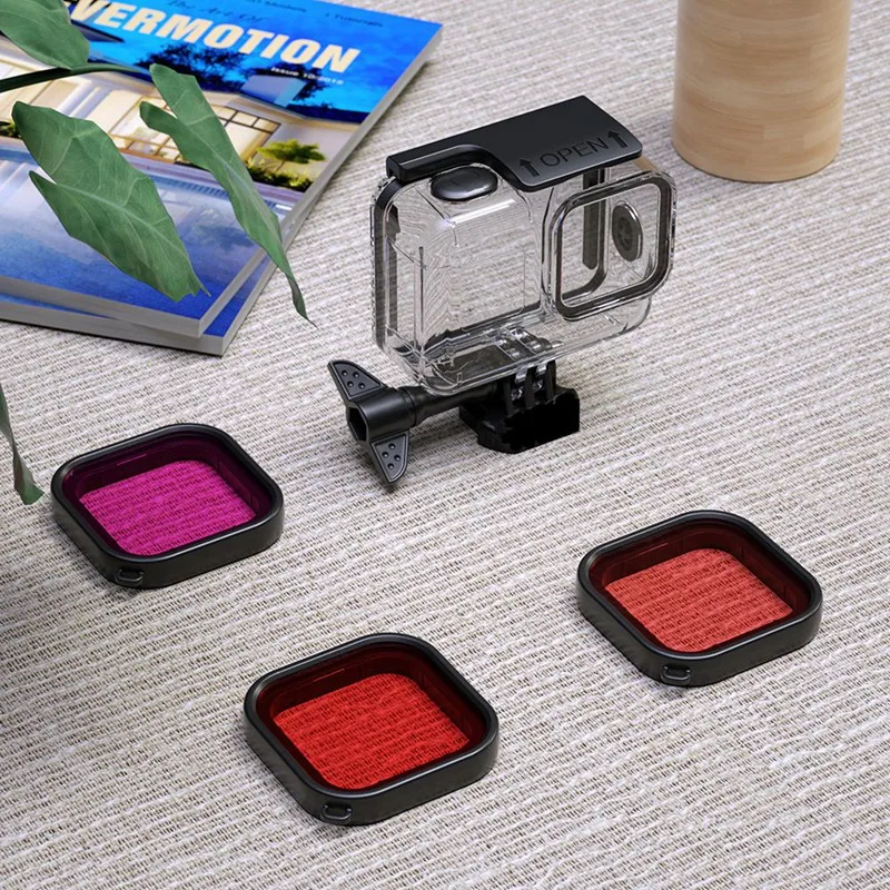 

for GoPro Hero 8 Sports Camera Diving Protection Case Filters for Gopro8 Black Diving Camera Camcorder Protective