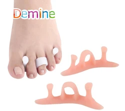 2Pcs=1Pair Silicone Toes Separator Bunion Bone Ectropion Adjuster Toes Outer Appliance Finger Separators Foot Corrector Toe Pads