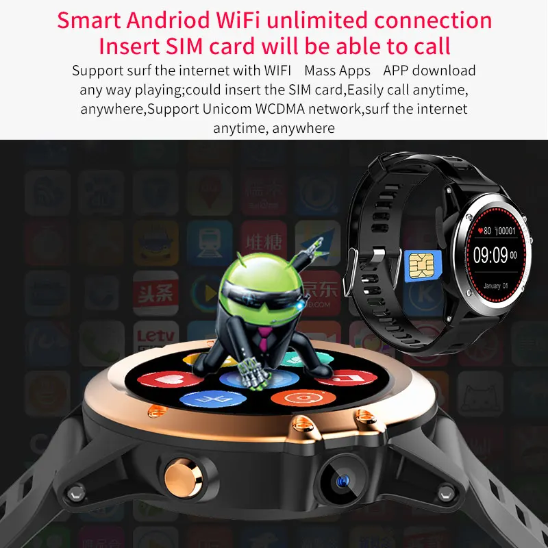 COXANG H1 Смарт-часы Android 4,4 водонепроницаемый 1,3" MTK6572 BT 4,0 3g Wifi GPS SIM для iPhone Smartwatch мужские носимые устройства