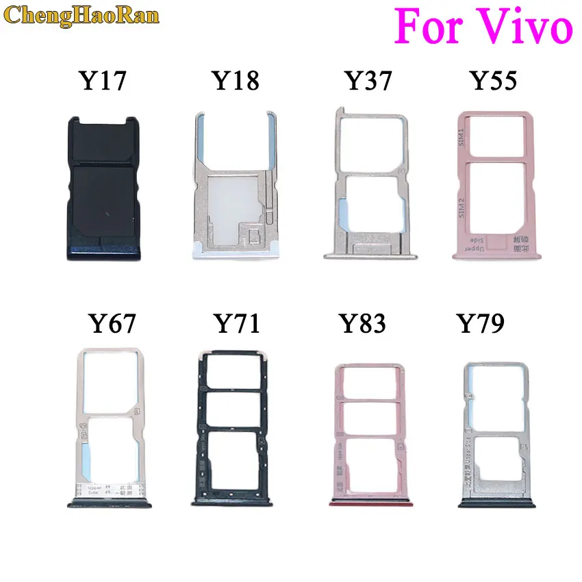 ChengHaoRan для VIVO Y17 Y18 Y37 Y55 Y67 Y71 Y79 Y83 лоток SIM карты памяти|Соединители| |