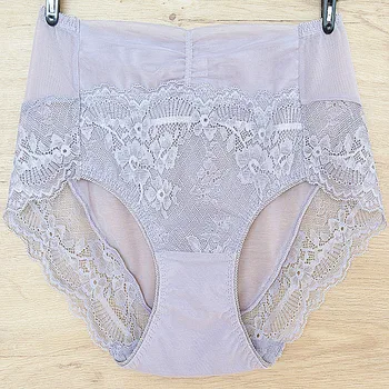 

S906 New Women's Panties Lace and Mesh Material Seamless Soft and Comfortable Breifs Ladies Underwear With Large Size
