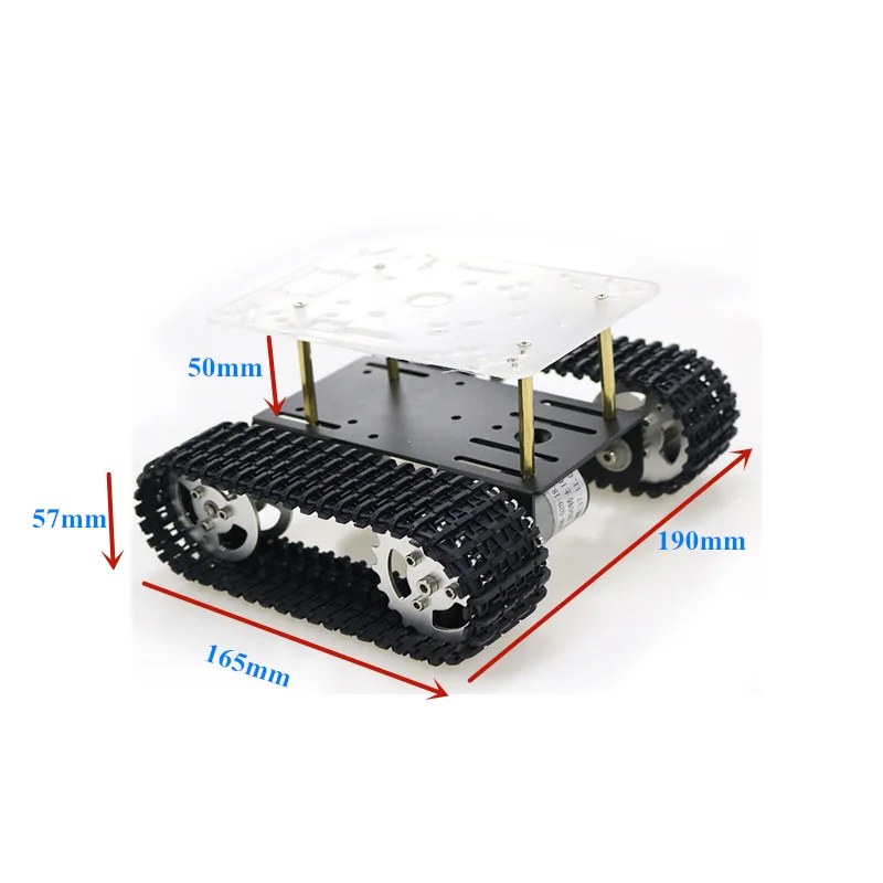 Шасси гусеничного автомобиля Smart Robot с двигателем 33GB 520 для Arduino игрушечная деталь